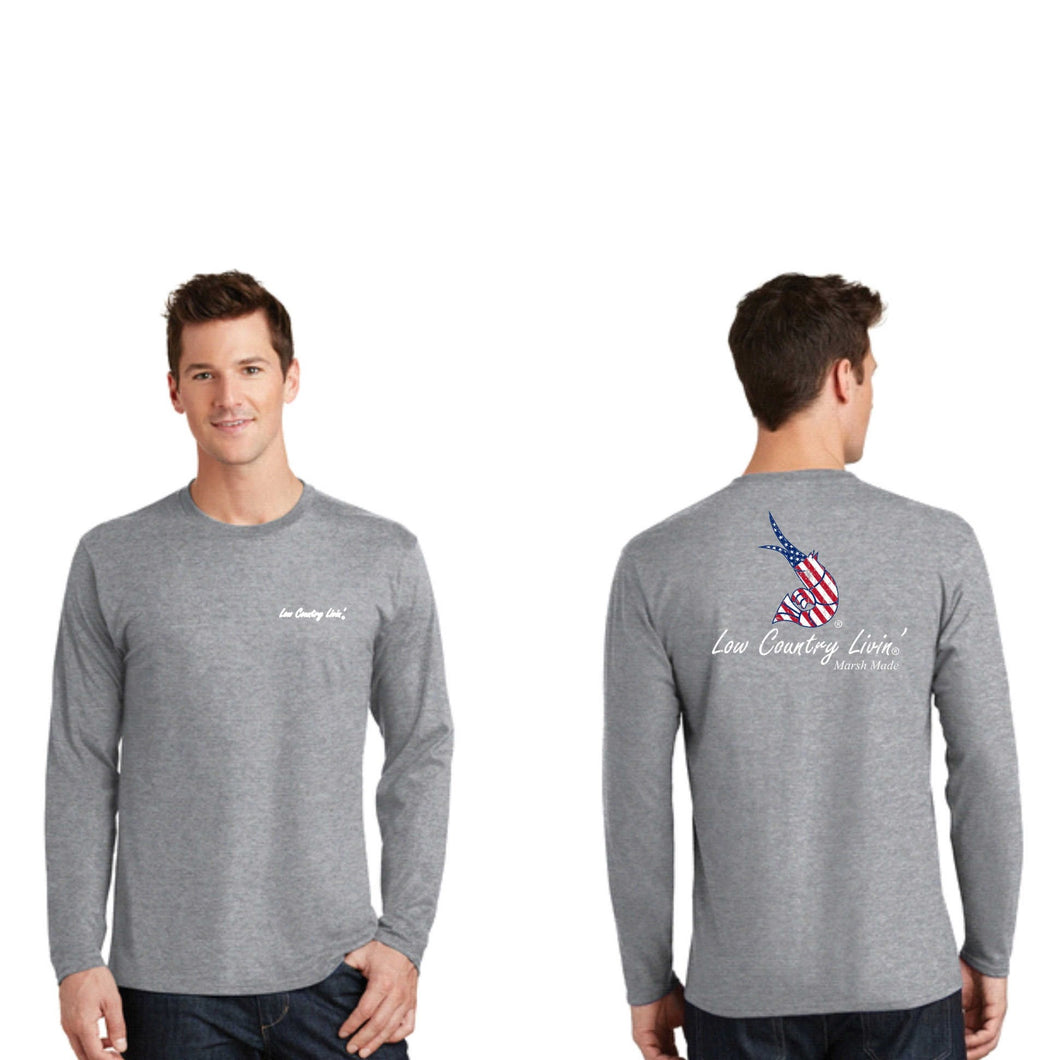 USA Old Glory L/S Cotton Tee