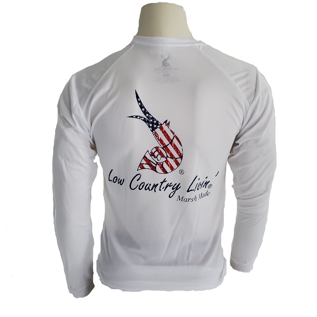 Fishing Shirt Old Glory L/S SPF 50 – Low Country Livin